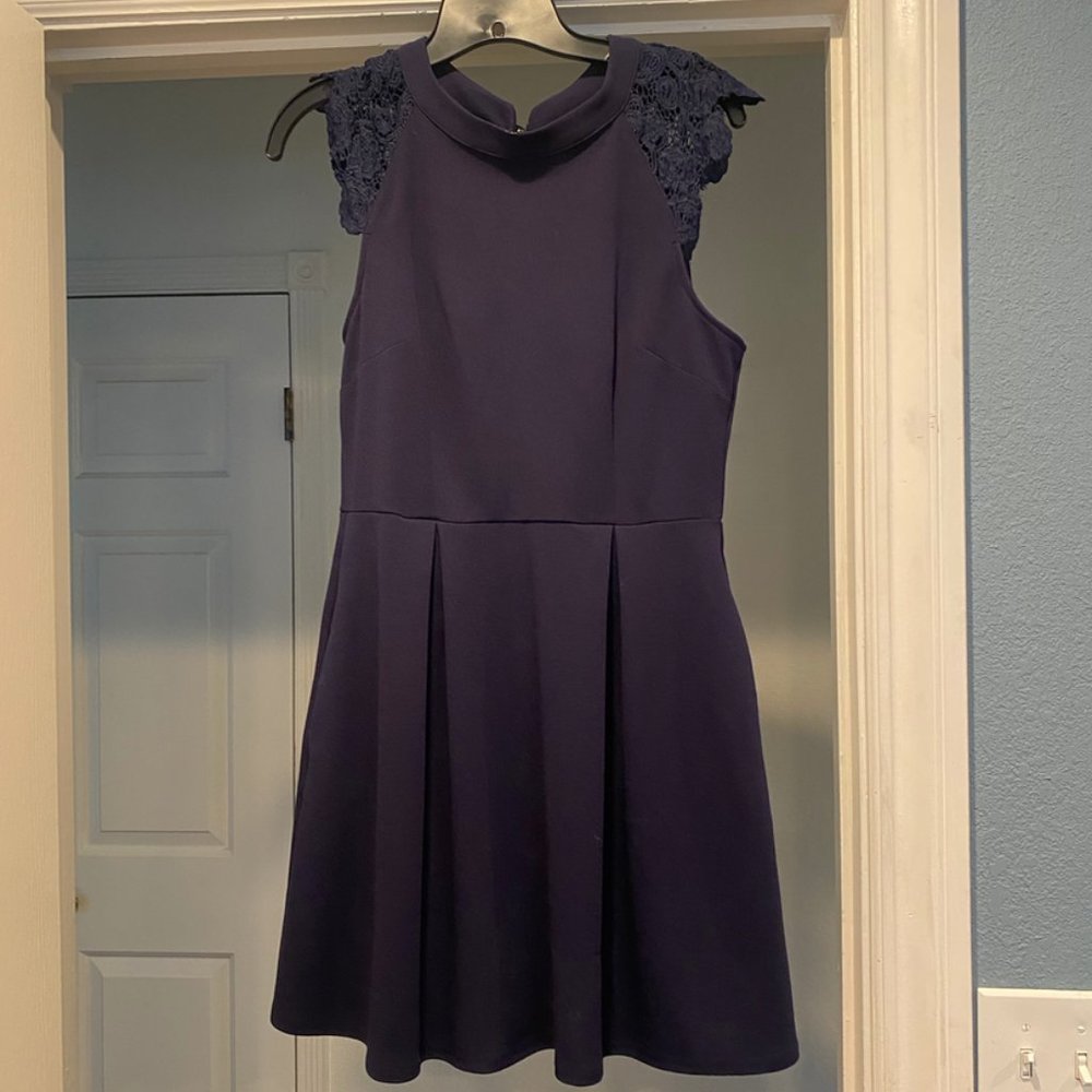 Navy Blue Short Cocktail Dress